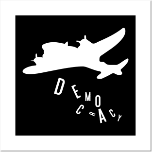 Democracy bomber minimalist design Posters and Art